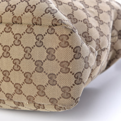 Gucci Monogram Medium Horsebit Chain Hobo Dark Brown 11 of 14
