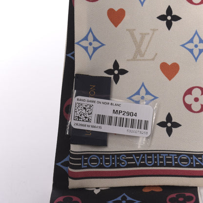 Louis Vuitton Silk Game On Bandeau Black White 3 of 4