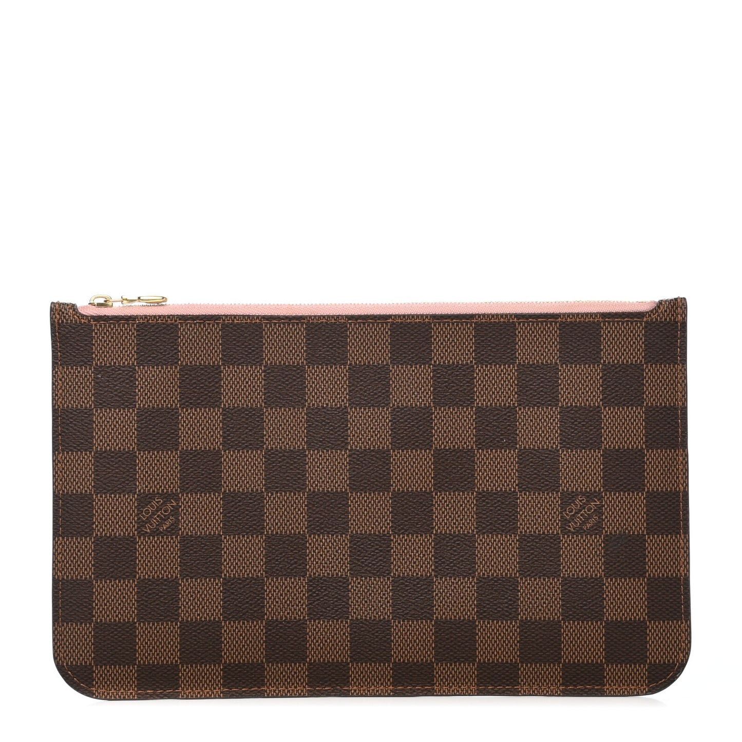 Damier Ebene Neverfull MM GM Pochette Rose Ballerine