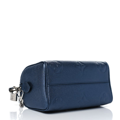 Louis Vuitton Metallic Empreinte Monogram Giant Speedy Bandouliere 20 Navy Nacre 4 of 10