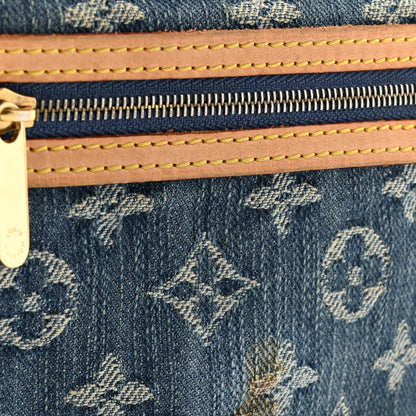 Louis Vuitton Monogram Denim Pochette Plat Clutch Blue 7 of 8