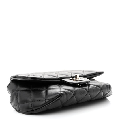 Chanel Calfskin Quilted CC Uniform Flap Belt Bag Black 4 of 11