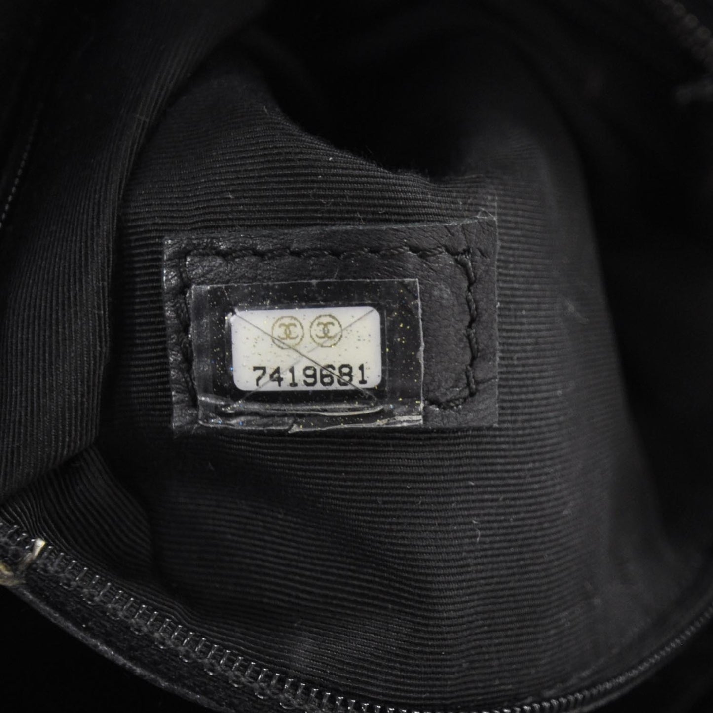 Caviar Quilted Medallion Tote Black