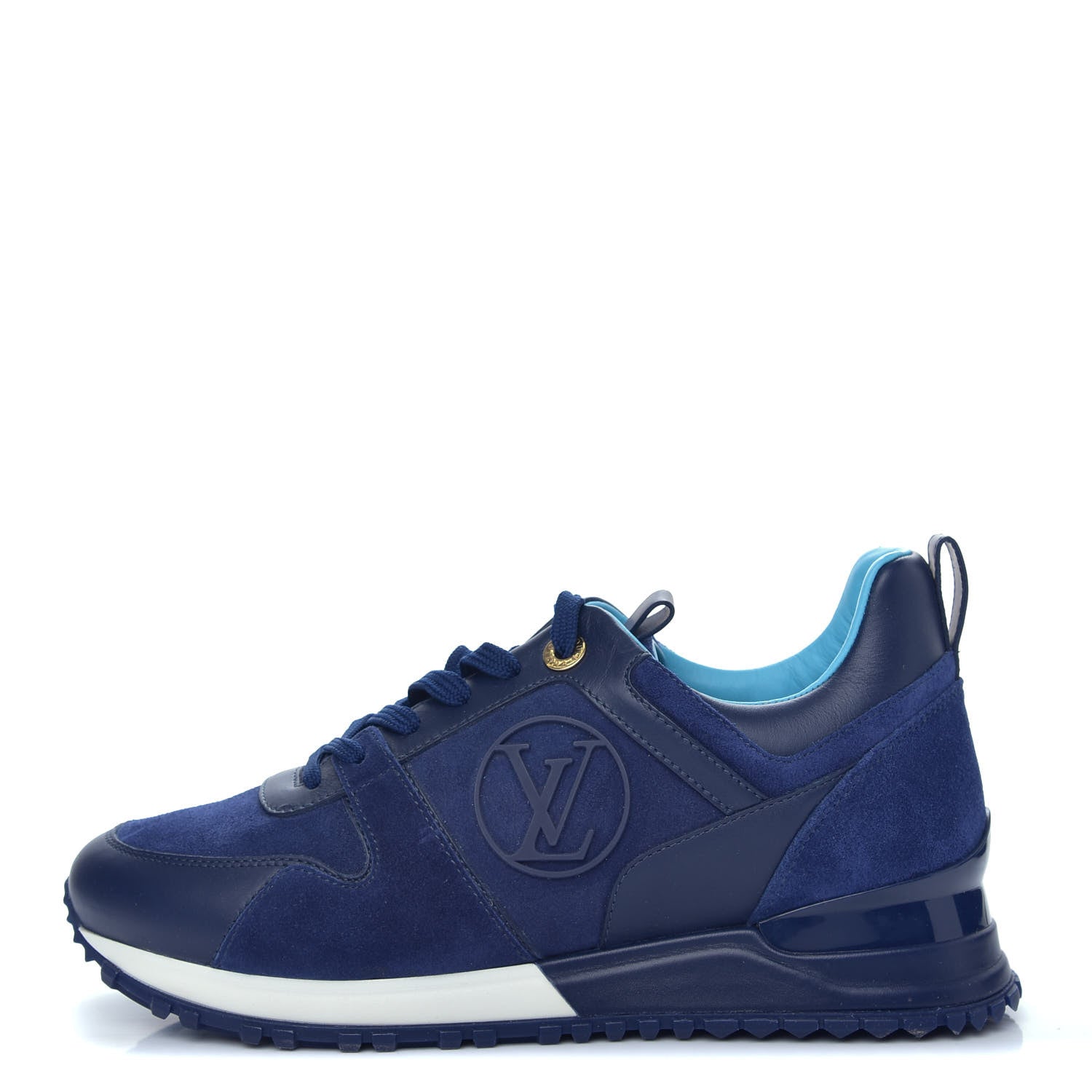 Louis Vuitton Suede Run Away Sneakers 36.5 Blue 1 of 10