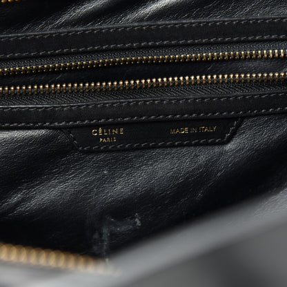 Celine Satin Calfskin Mini Bi-Color Luggage Bottle Green Black 6 of 10