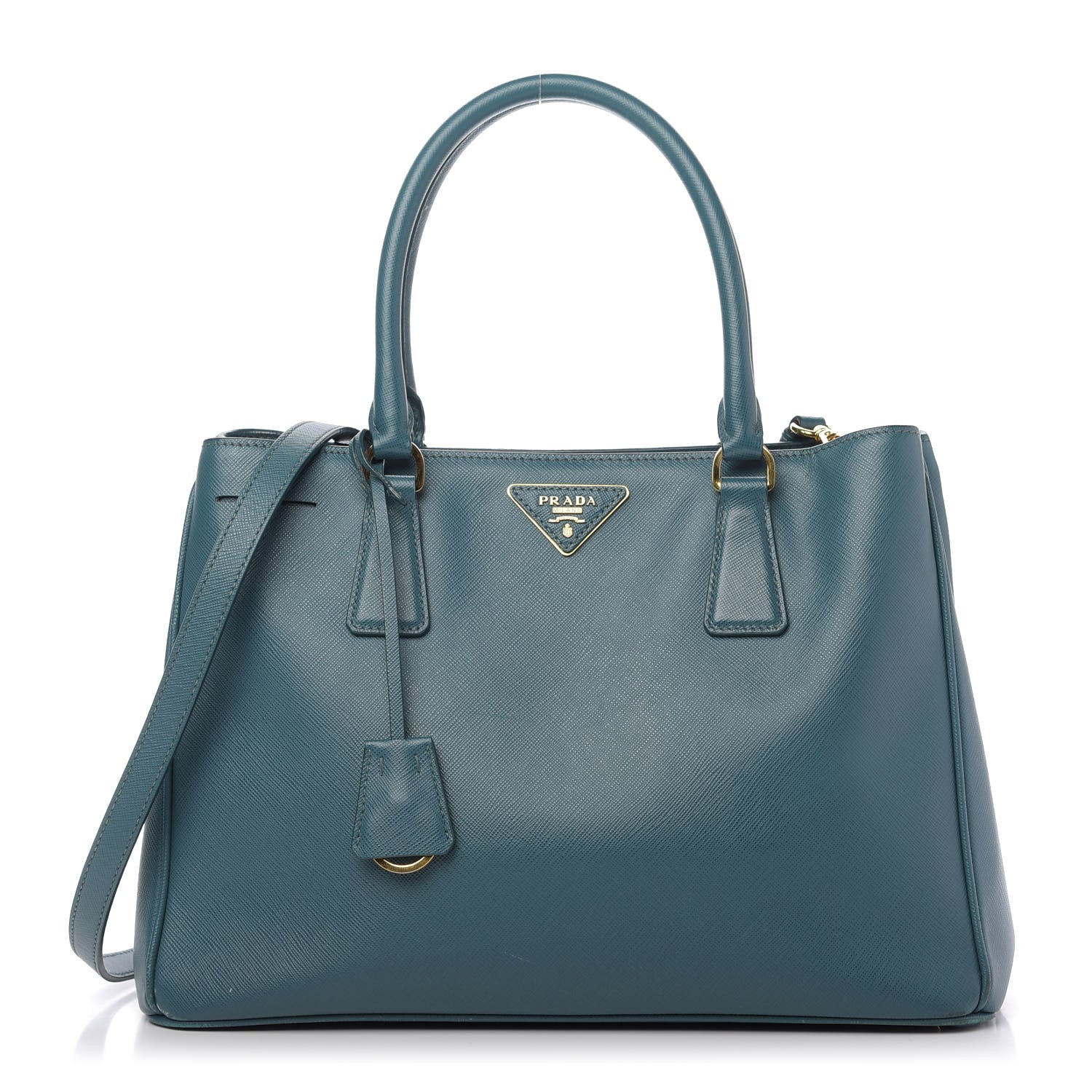 Prada Saffiano Lux Medium Tote Ottanio 1 of 9