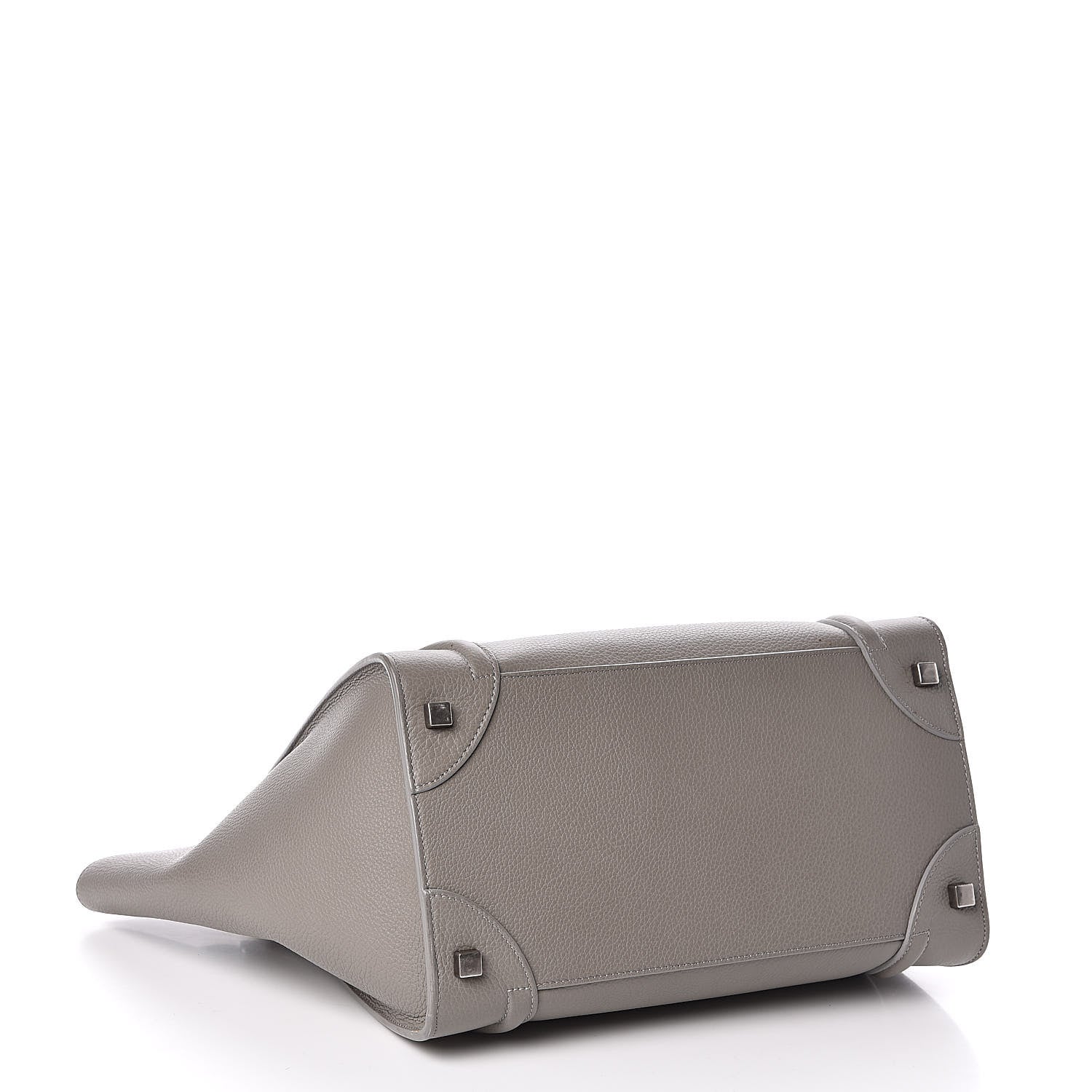 Celine Drummed Calfskin Mini Luggage Souris 4 of 16