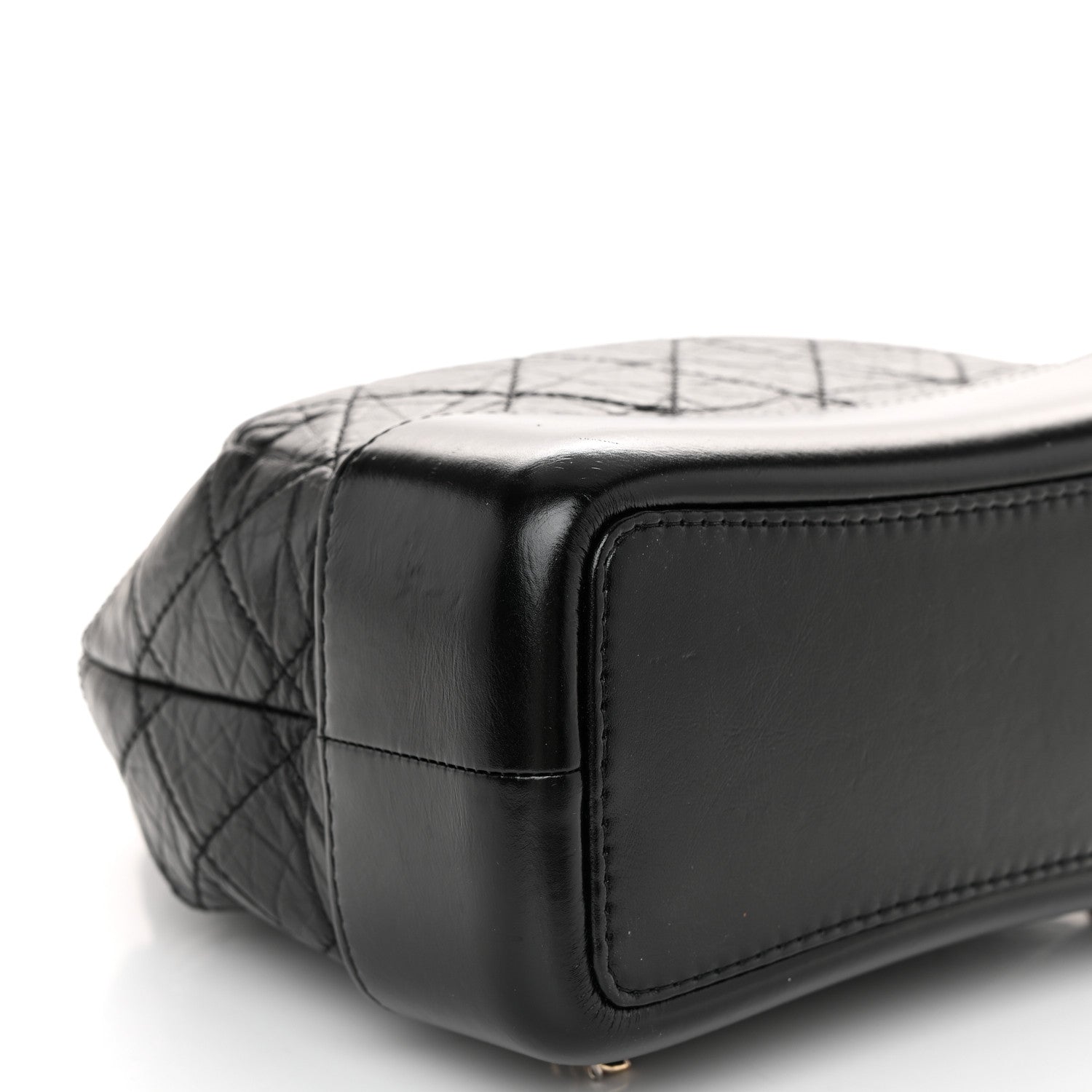 Chanel Aged Calfskin Quilted Small Gabrielle Backpack Black 9 of 10