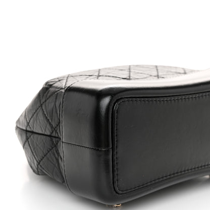 Chanel Aged Calfskin Quilted Small Gabrielle Backpack Black 9 of 10