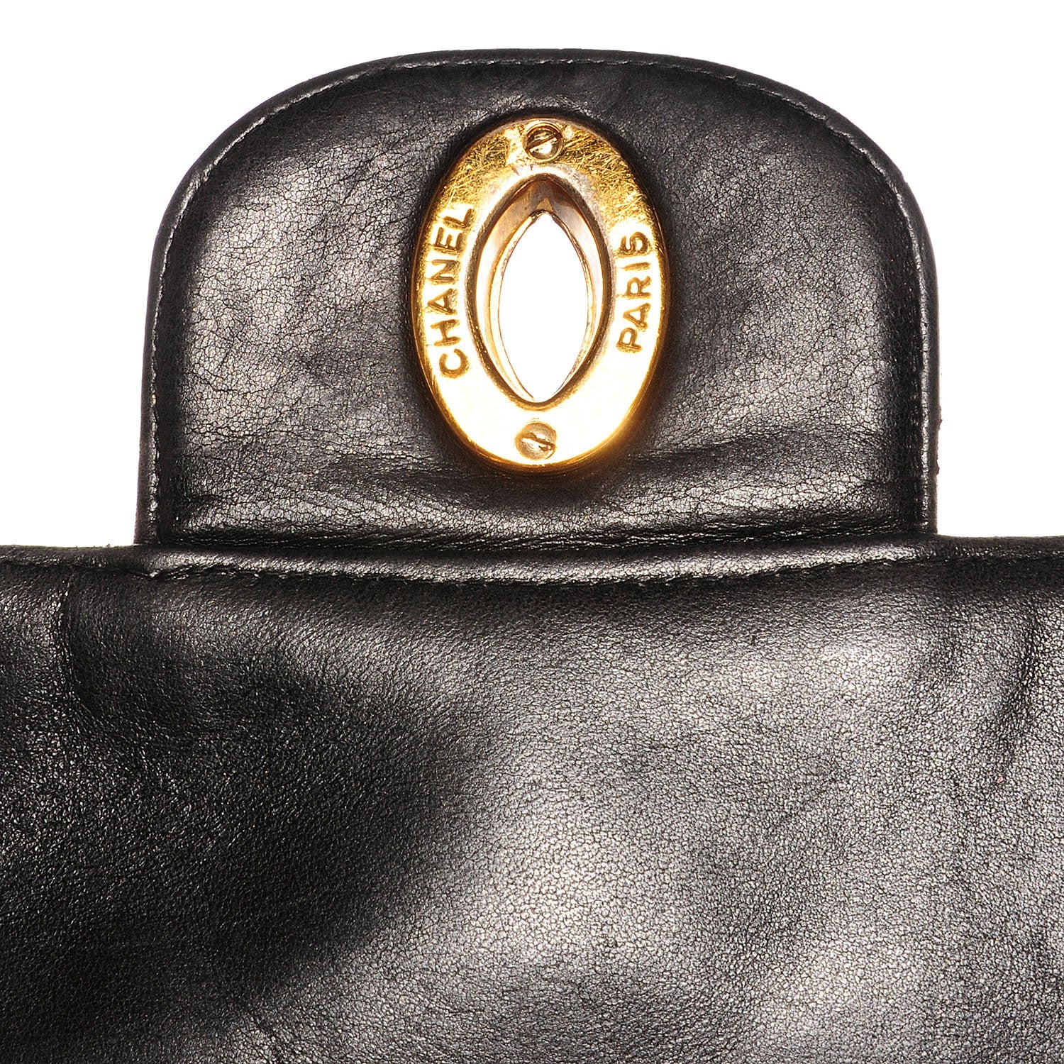 Chanel Lambskin Vertical Quilt Jumbo Single Flap Black 6 of 10