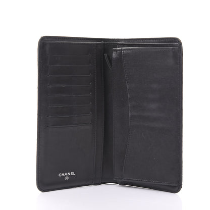 Chanel Lambskin Quilted Yen Wallet Black 5 of 14