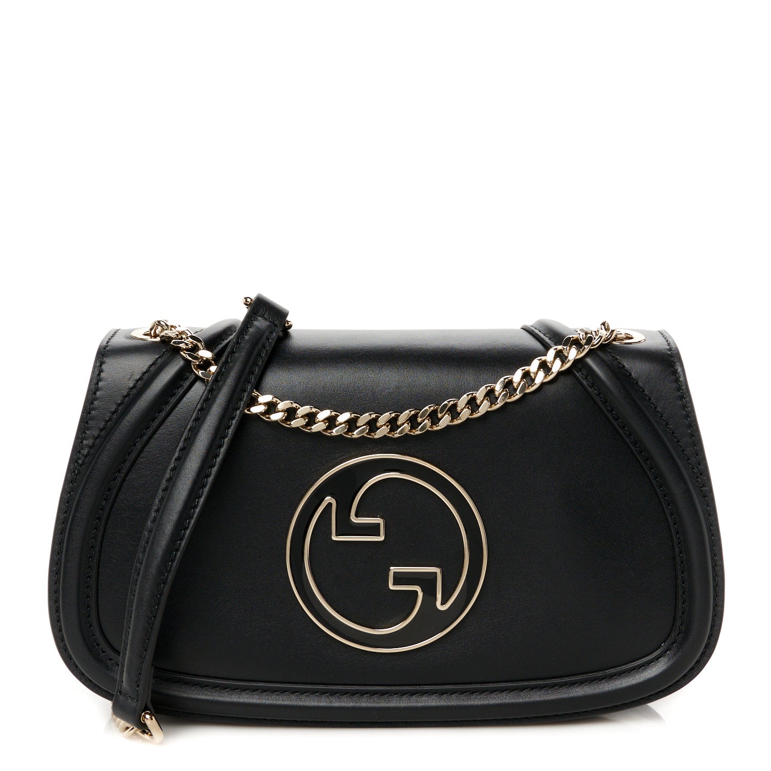 Gucci Calfskin Blondie Medium Shoulder Bag Black 1 of 11