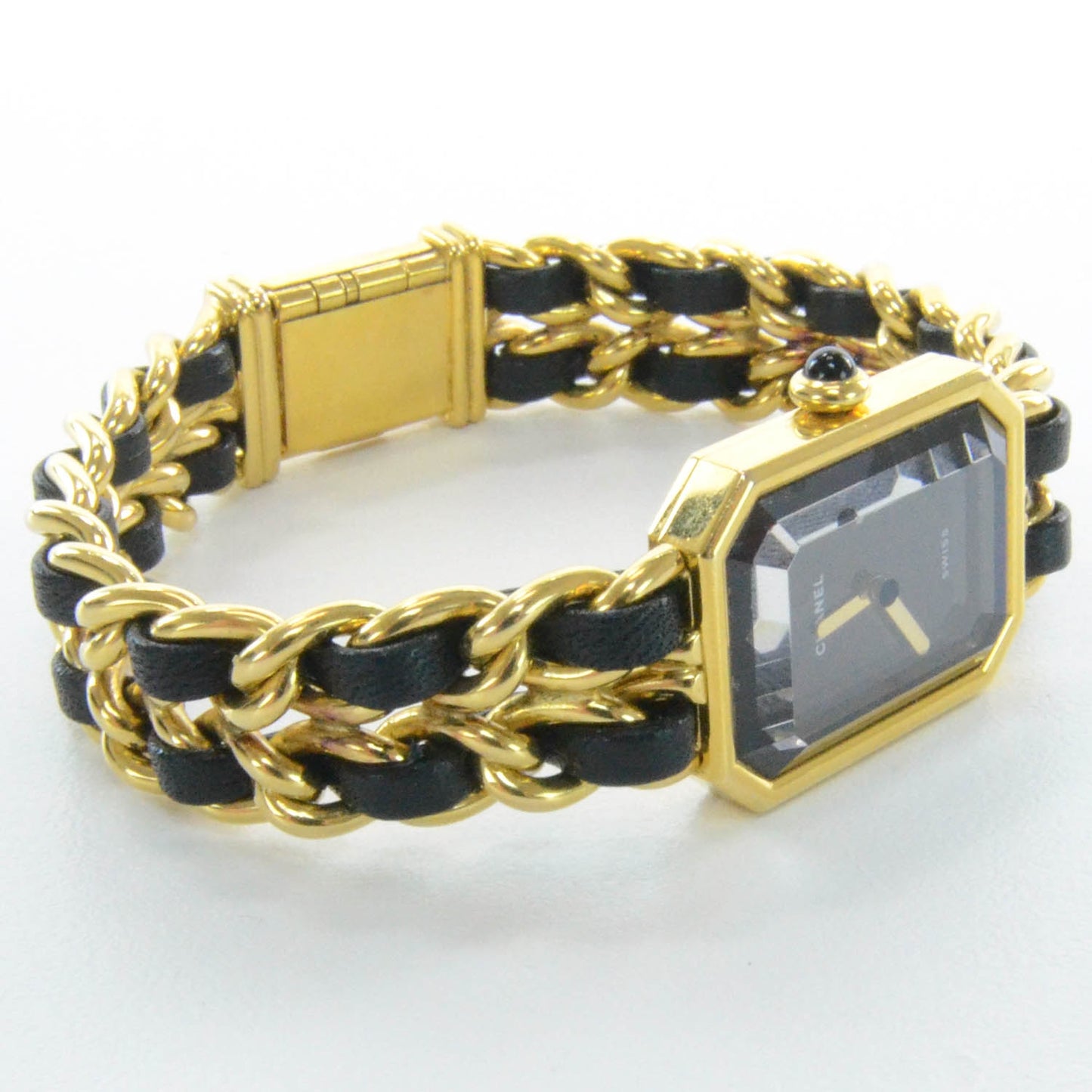 Stainless Steel Lambskin 20mm Chain Premiere Quartz Watch Gold L