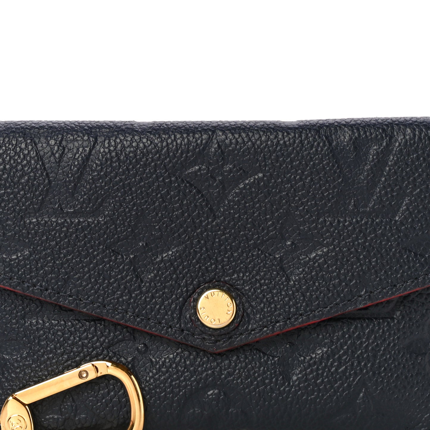 Empreinte Key Pouch Marine Rouge
