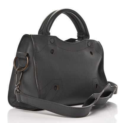 Balenciaga Veau Soyeux Perforated Blackout Hardware Mini City Gris Fossile 3 of 7