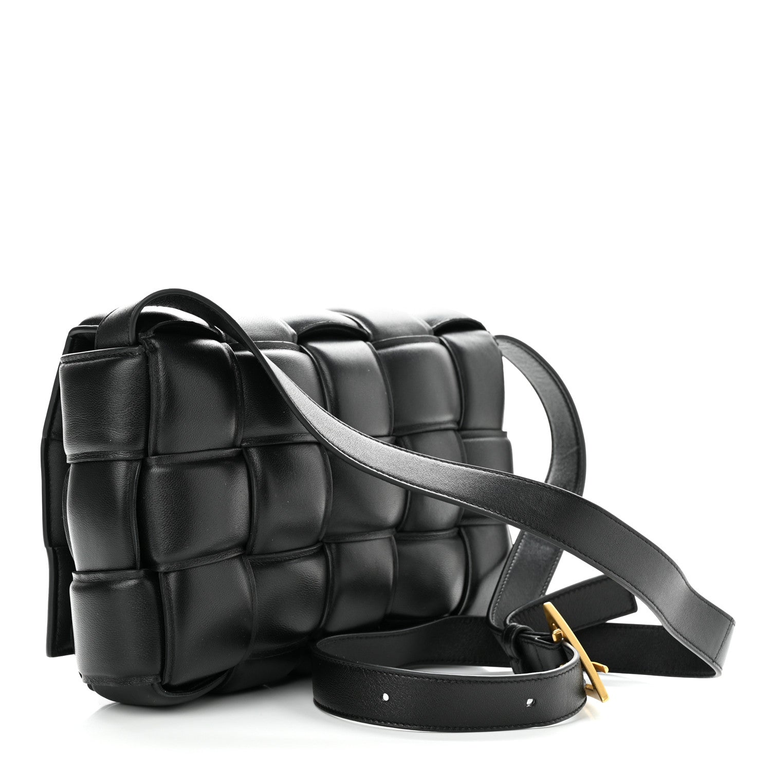 Bottega Veneta Nappa Maxi Intreccio Padded Cassette Crossbody Bag Black 3 of 10