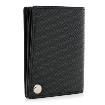 Fendi Vitello Grace Light Micro FF Embossed Flip Case Asfalto Black 3 of 7