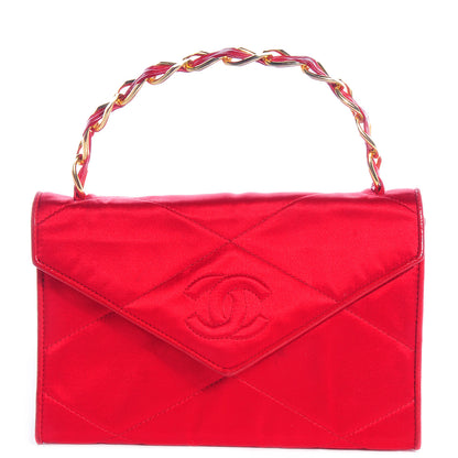 Chanel Satin CC Envelope Flap Red 1 of 7