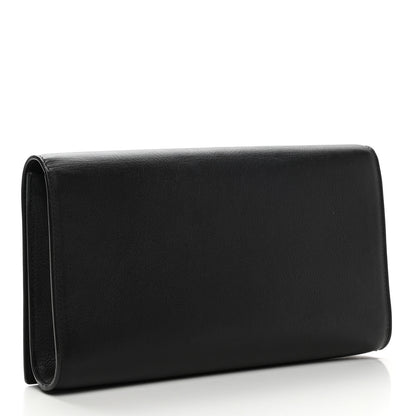 Saint Laurent Calfskin Monogram Large Belle De Jour Clutch Black 2 of 5