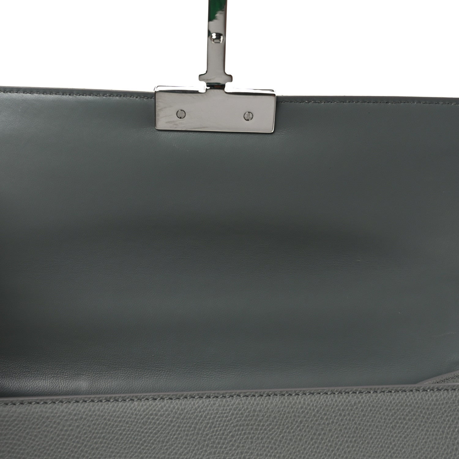 Christian Dior Grained Calfskin 30 Montaigne Chain Flap Bag Grey 12 of 14