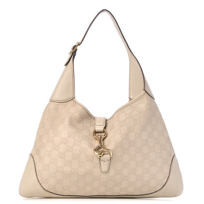 Gucci Guccissima Medium Jackie O Bouvier Hobo Off White 1 of 16