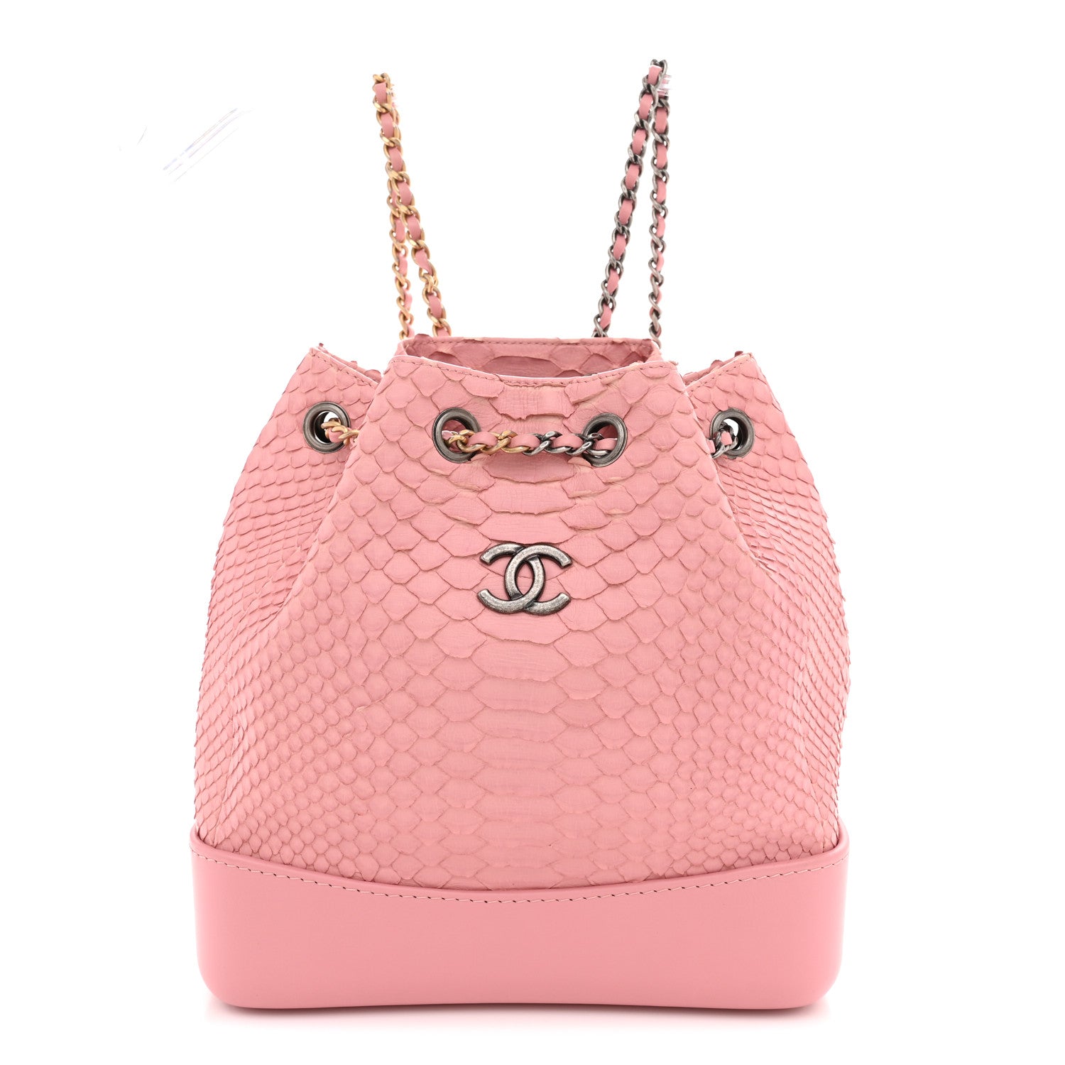 Chanel Snakeskin Small Gabrielle Backpack Light Pink 1 of 11