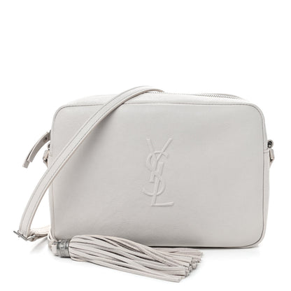 Saint Laurent Lambskin Monogram Small Lou Camera Bag White 1 of 4