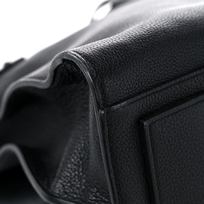 Saint Laurent Grained Calfskin Medium Souple Sac De Jour Duffle Black 14 of 33