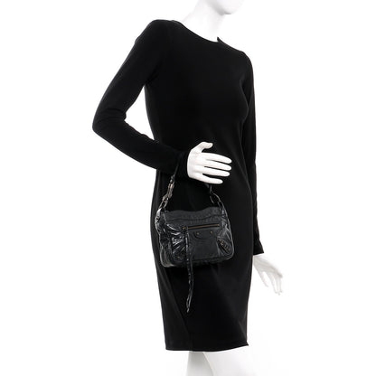 Balenciaga Chevre Classic Hardware Shoulder Bag Black 2 of 9