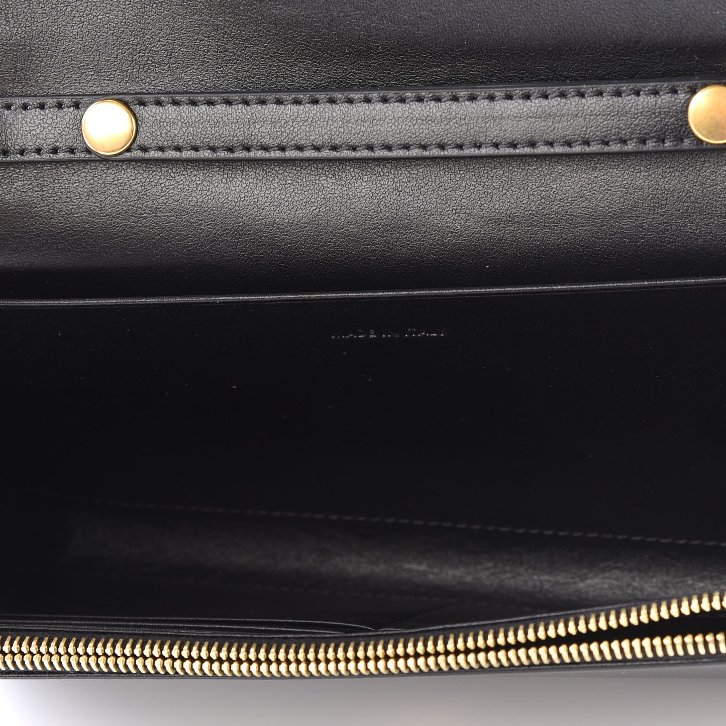 Calfskin C Wallet On Chain Bag Black