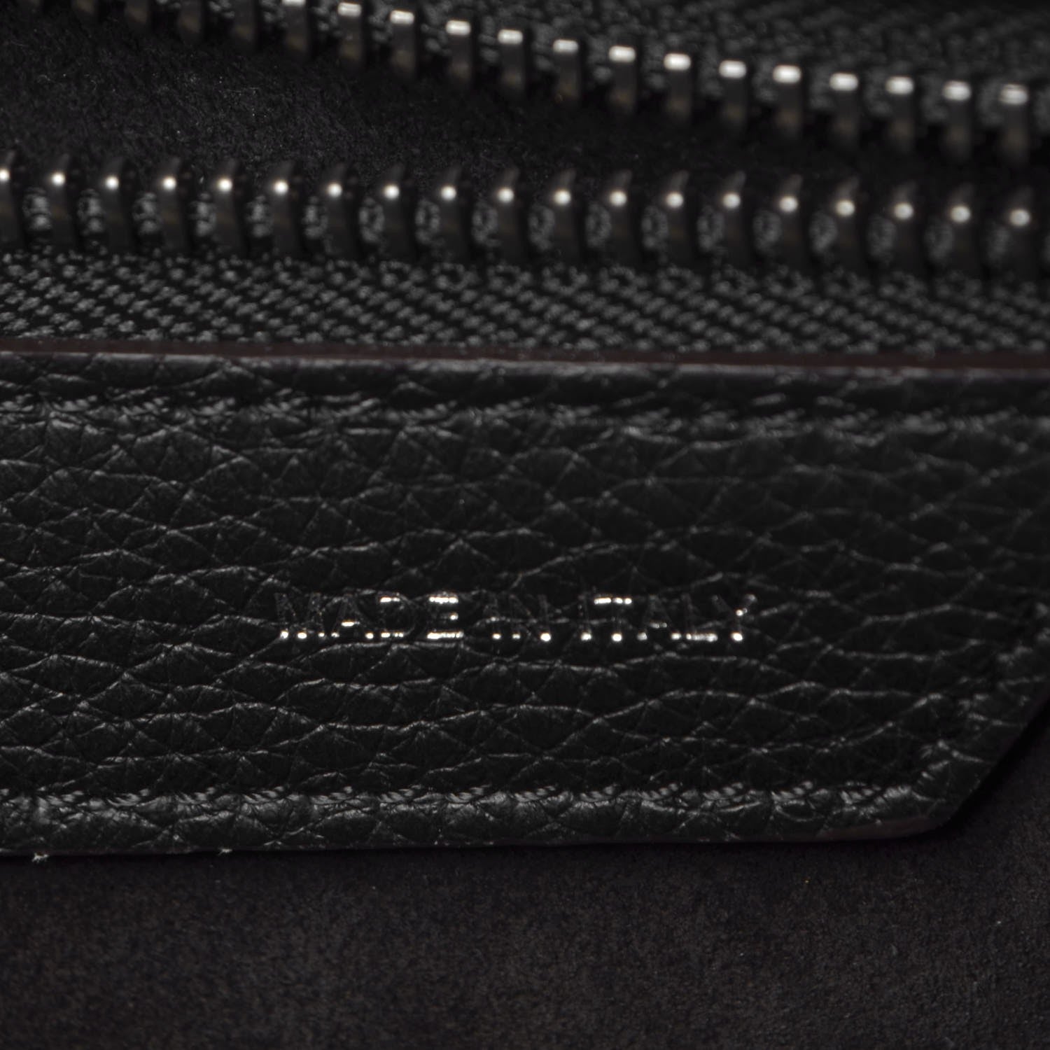 Celine Drummed Calfskin Mini Luggage Black 7 of 8