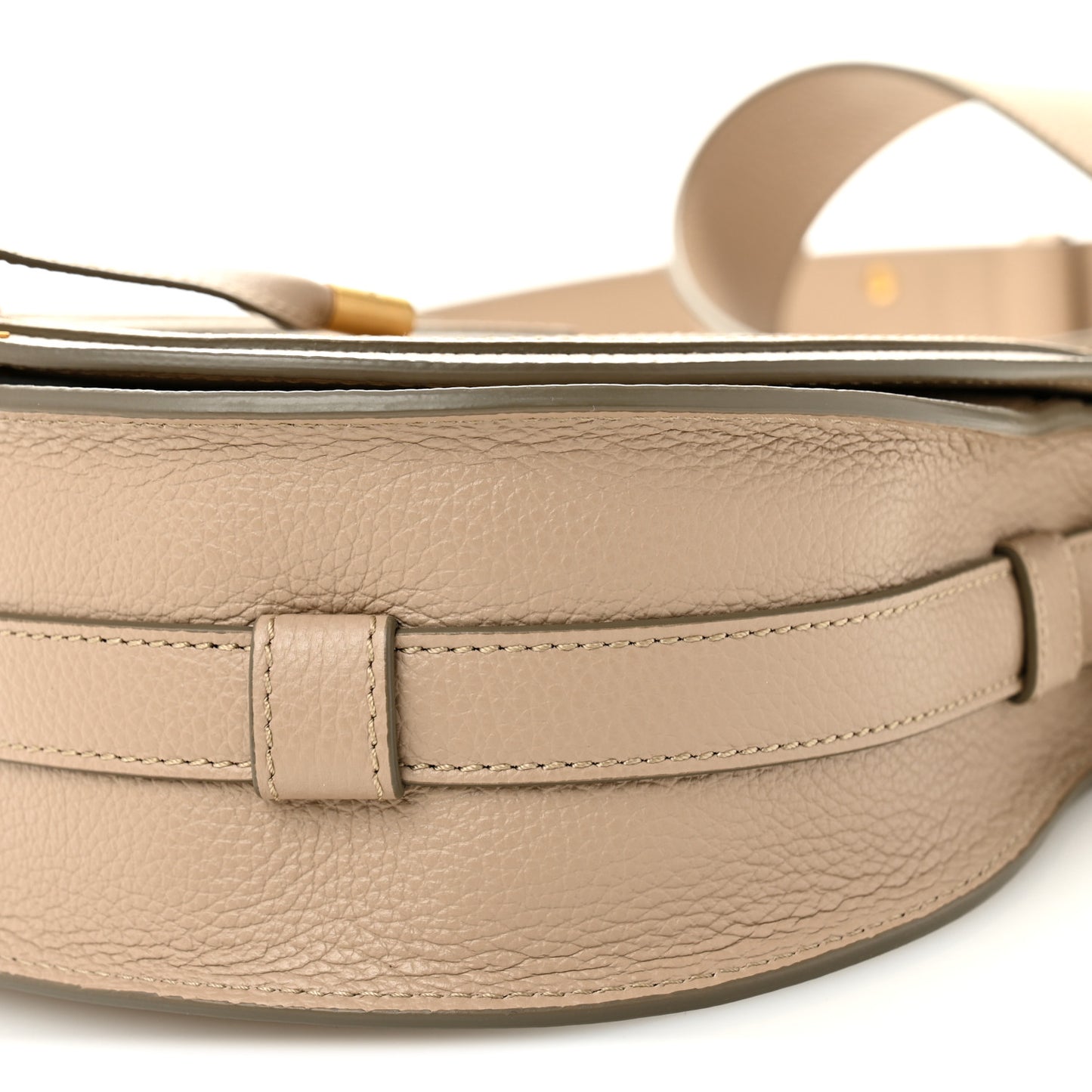 Grained Calfskin Medium Marcie Saddle Bag Boyish Brown