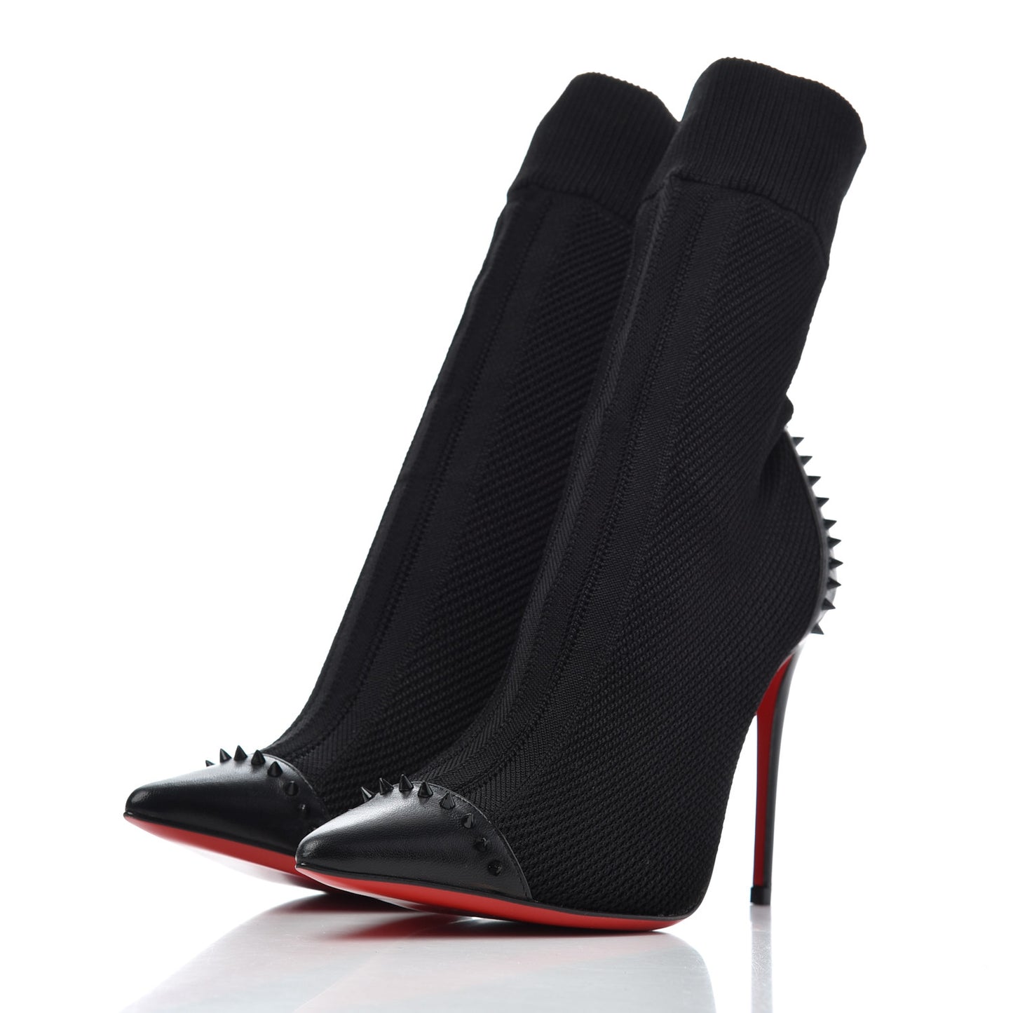 Shiny Nappa Maille Tricot Dovi Dova 100 Ankle Boots 36.5 Black