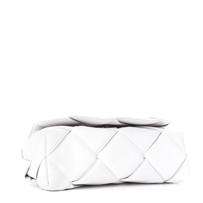 Bottega Veneta Nappa Intreccio Padded Top Handle Shoulder Bag White 5 of 11