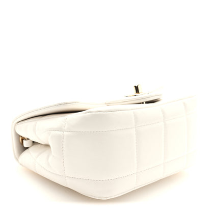 Chanel Lambskin Resin Crystal Square Quilted Mini Monacoco Flap White 4 of 10