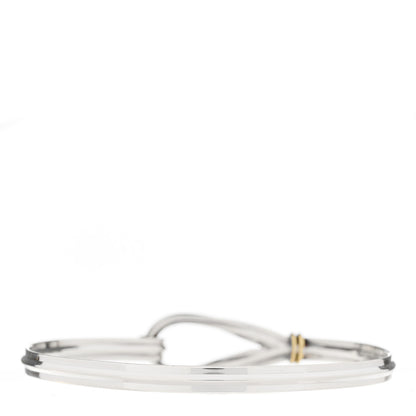 Tiffany Sterling Silver 18K Yellow Gold Interlocking Loops Bangle Bracelet 2 of 3