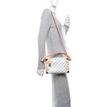 Louis Vuitton Damier Vernis Calfskin Side Trunk MM Celeste Blue 2 of 10