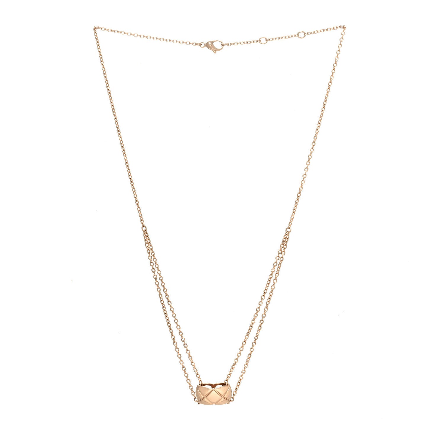 18K Beige Gold Coco Crush Pendant Necklace