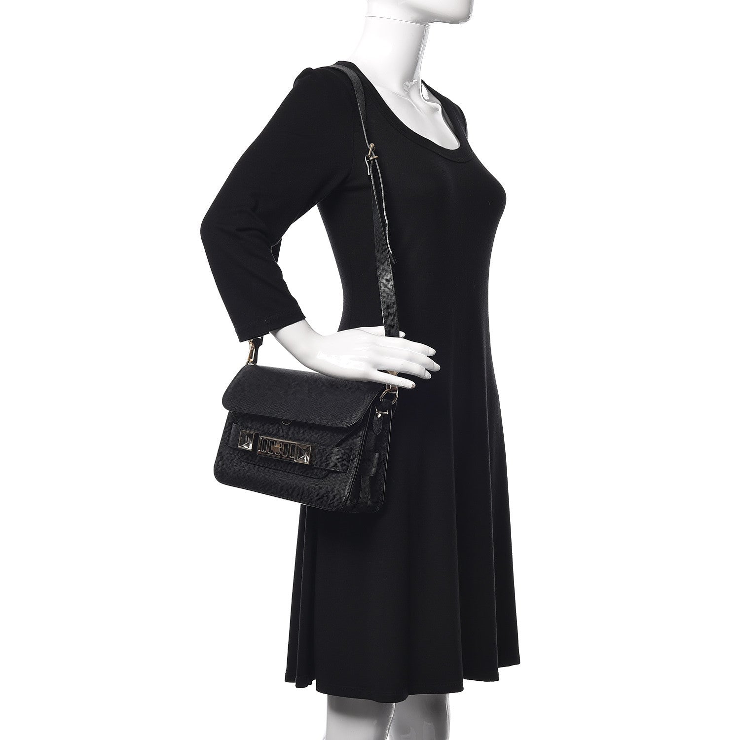 Proenza Schouler New Linosa Mini PS11 Classic Shoulder Bag Black 2 of 12