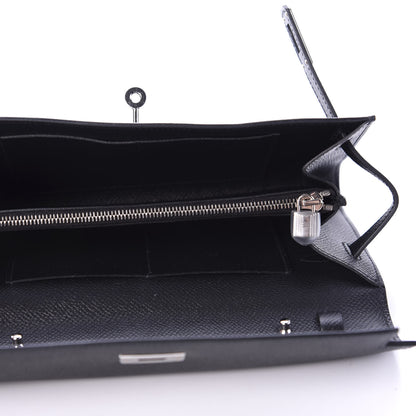 Hermes Epsom Kelly Wallet To Go Black 5 of 10