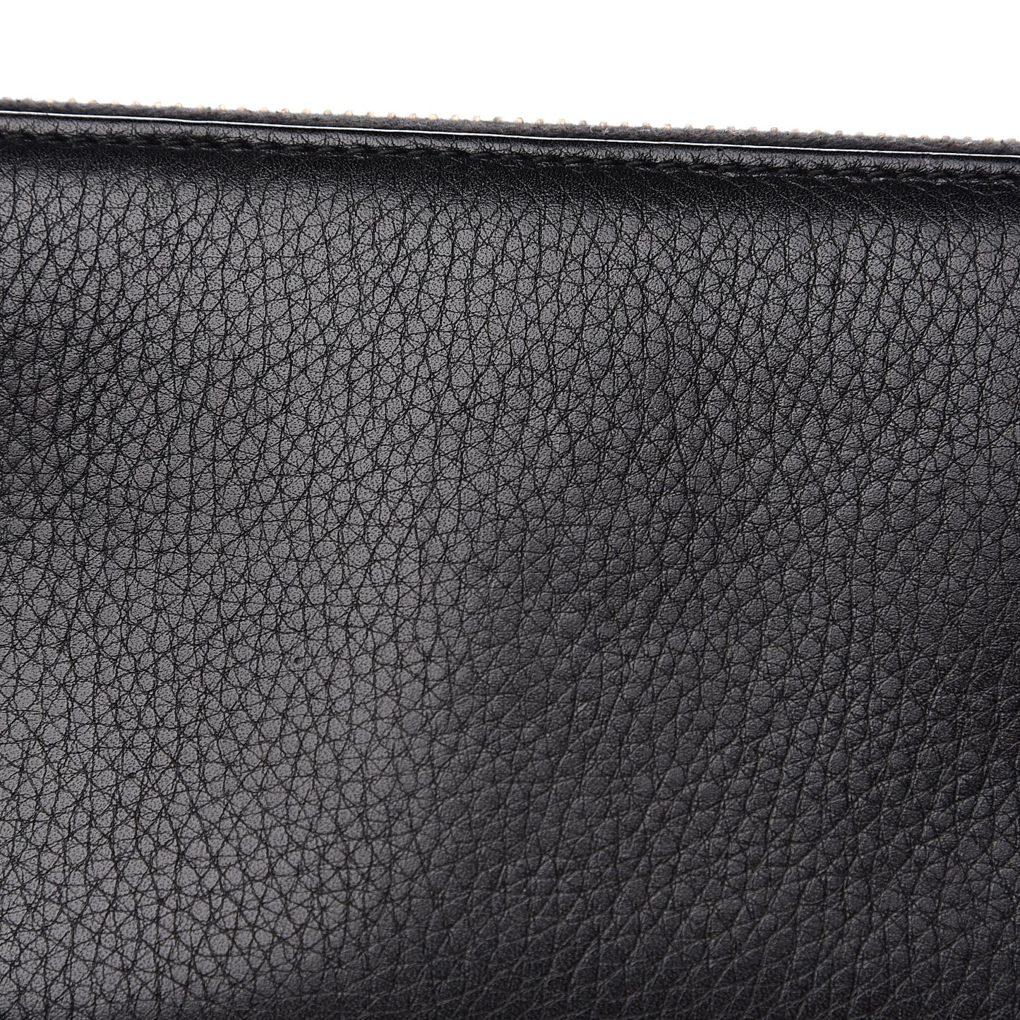 Calfskin Soho Zip Around Wallet Black