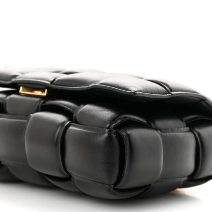 Bottega Veneta Lambskin Maxi Intreccio Padded Chain Cassette Crossbody Bag Black 10 of 10