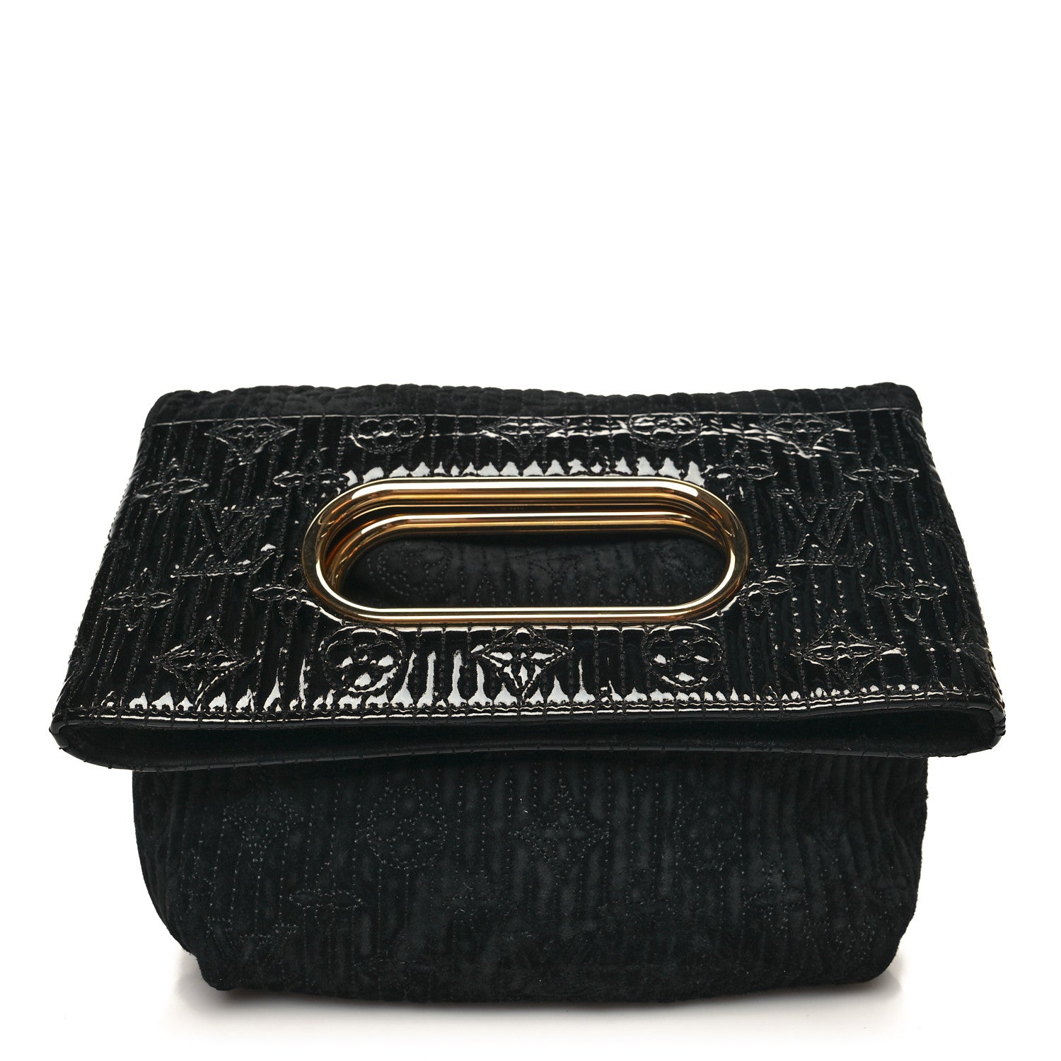 Louis Vuitton Suede Monogram Motard Afterdark Clutch Black 1 of 9