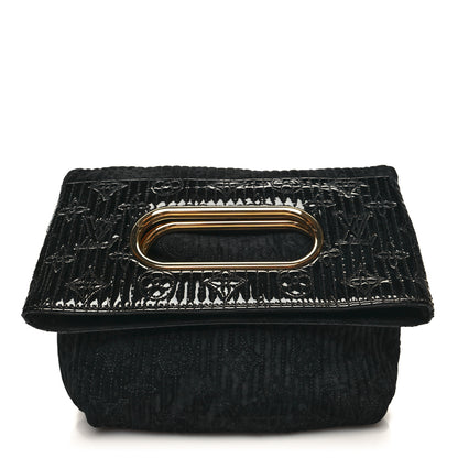 Louis Vuitton Suede Monogram Motard Afterdark Clutch Black 1 of 9