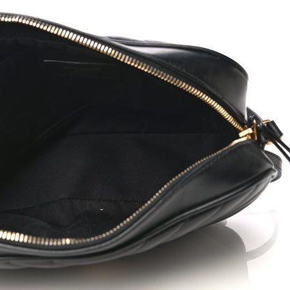 Saint Laurent Calfskin Matelasse Monogram Lou Camera Bag Black 5 of 17