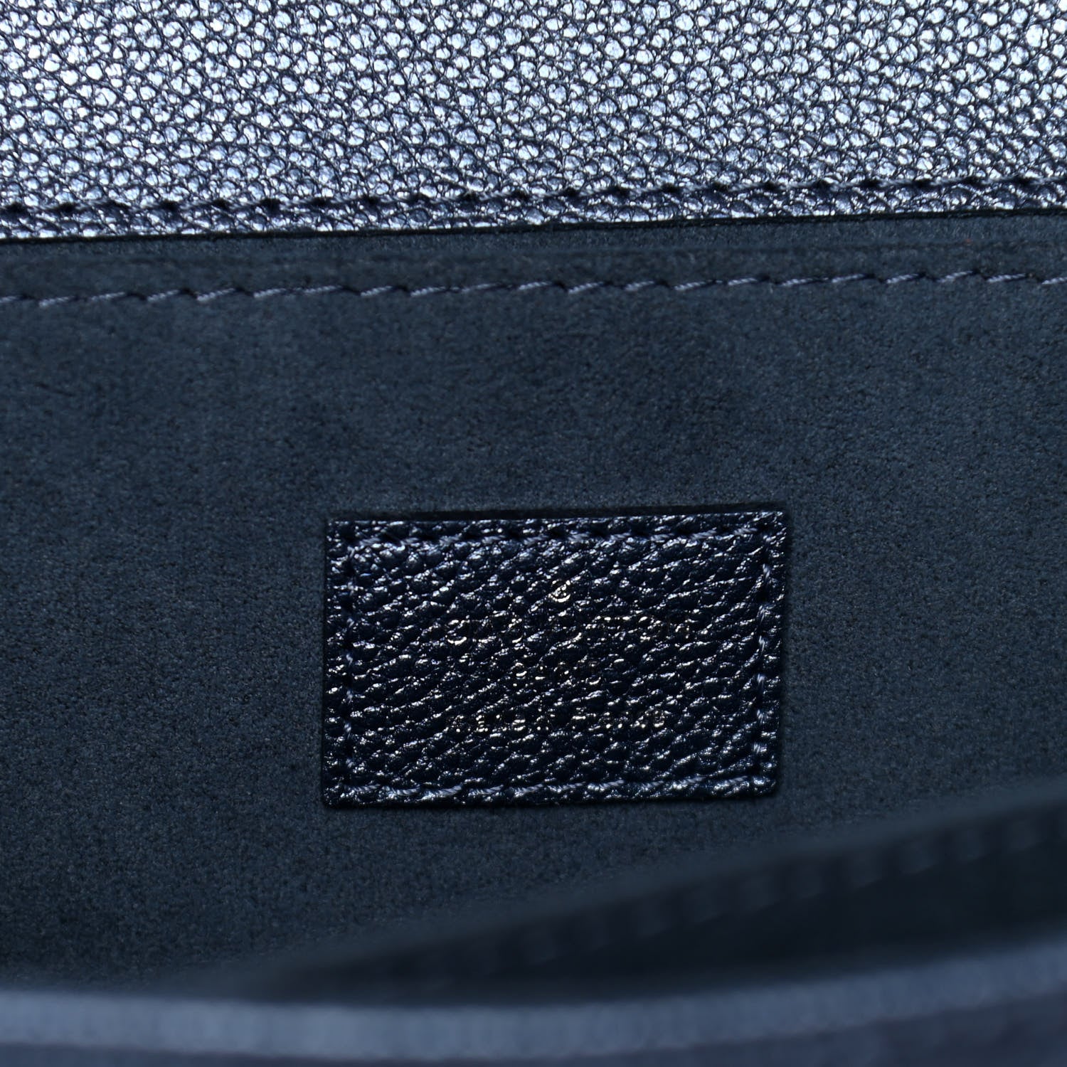Louis Vuitton Metallic Empreinte Monogram Giant Pochette Metis Navy Nacre 5 of 9
