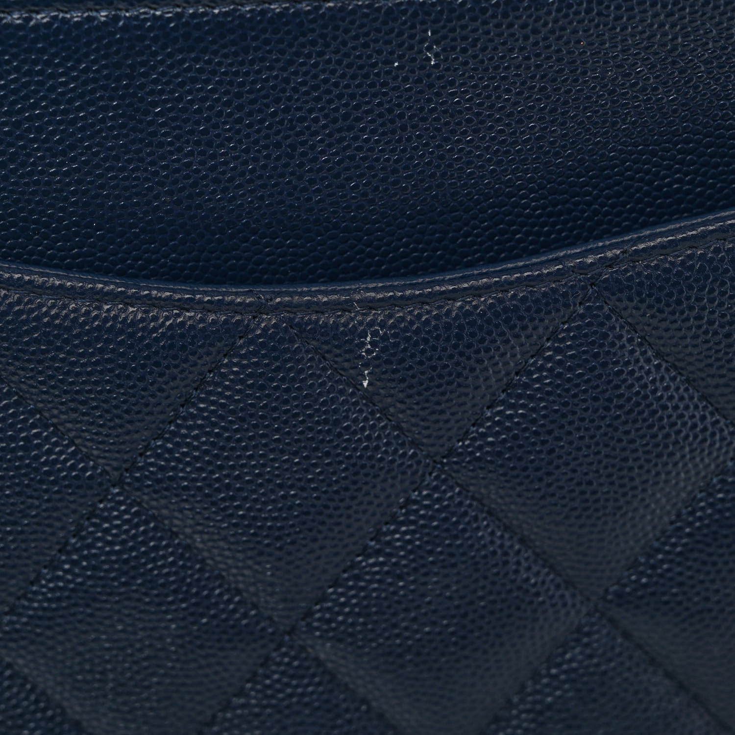 Chanel Caviar Quilted Jumbo Double Flap Navy Blue 11 of 12
