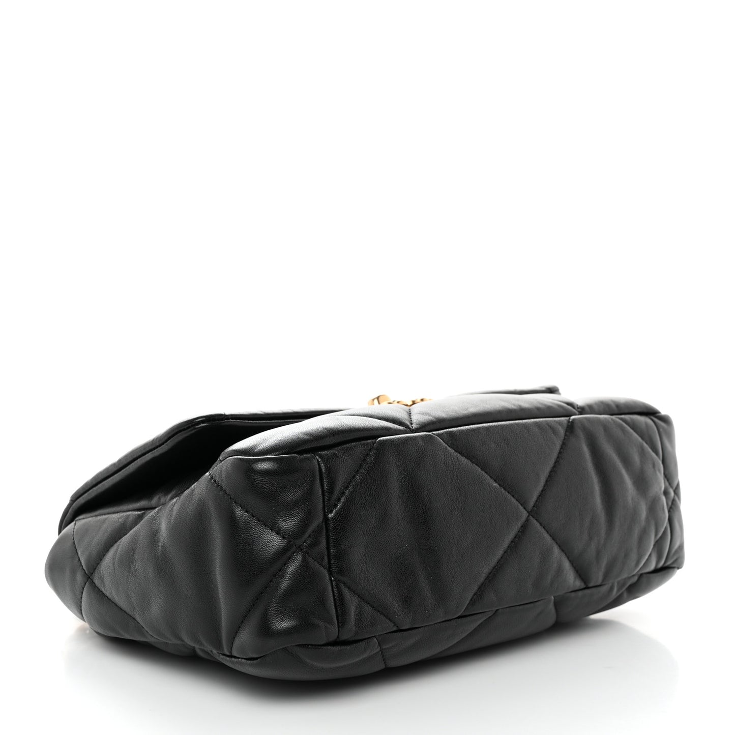 Lambskin Quilted Medium Chanel 19 Flap Black