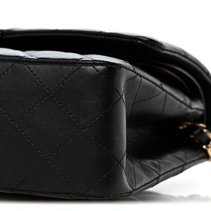 Chanel Lambskin Quilted Medium Double Flap Black 9 of 10