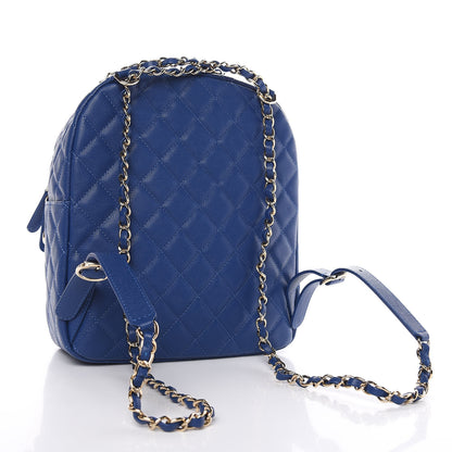 Chanel Caviar Quilted Large CC Day Backpack Blue 3 of 10